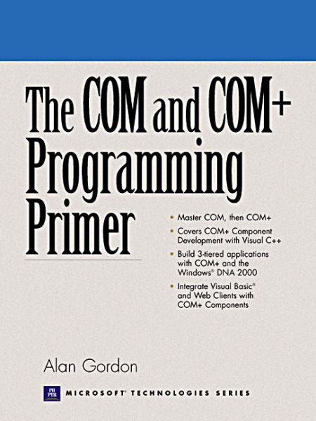 COM and COM+ Programming Primer, The cover