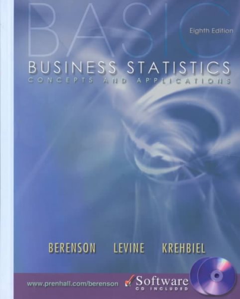 Basic Business Statistics: Concepts and Applications (8th Edition) cover