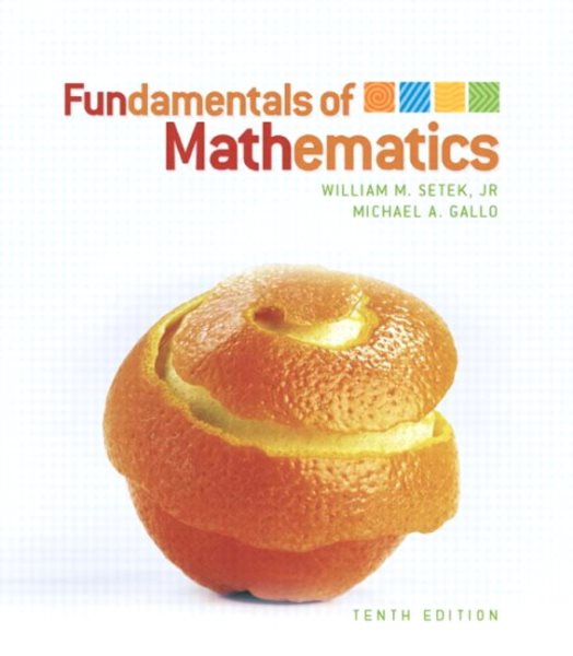 Fundamentals of Mathematics cover