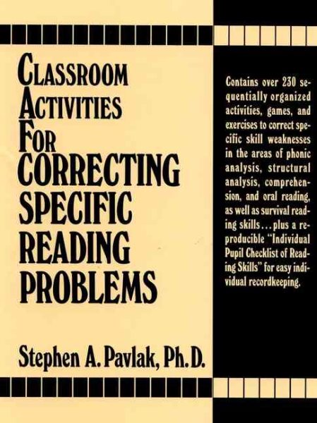Classroom Activities For Correcting Specific Reading Problems cover