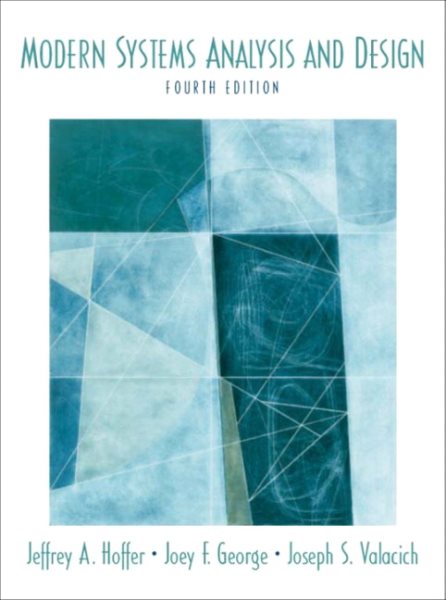 Modern Systems Analysis and Design (4th Edition) (World Student) cover