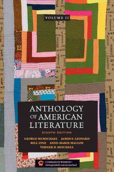 Anthology of American Literature, Vol. 2 cover