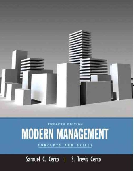 Modern Management: Concepts and Skills (12th Edition) cover