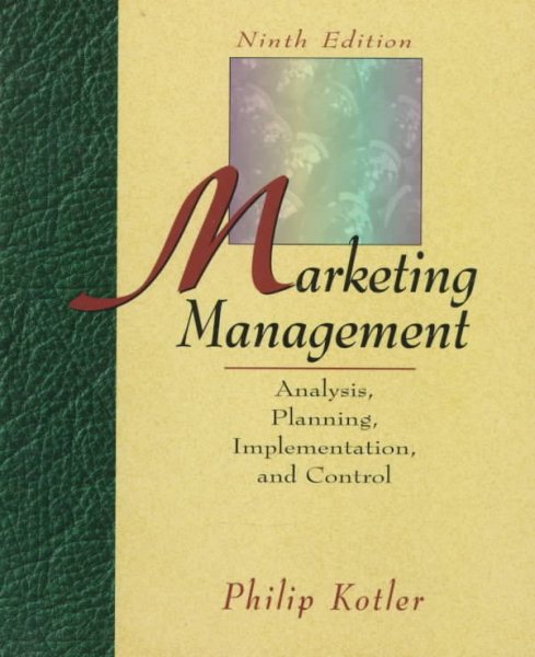 Marketing Management: Analysis, Planning, Implementation, and Control cover