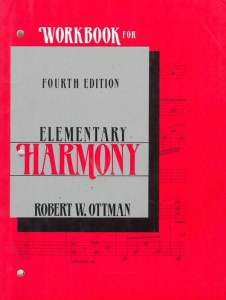 Workbook for Elementary Harmony  4th ed. cover