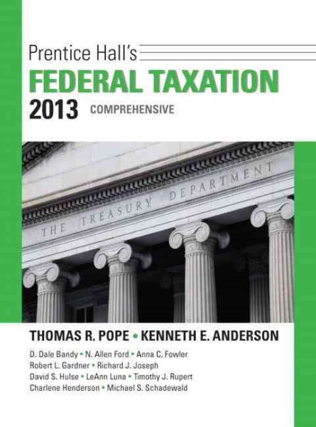 Prentice Hall's Federal Taxation 2013 Comprehensive cover