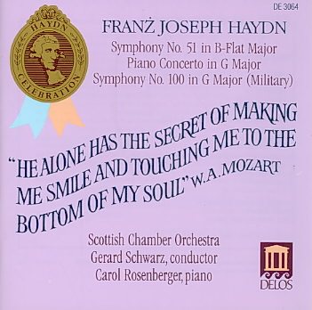 Symphonies 51 & 100 / Piano Concerto cover