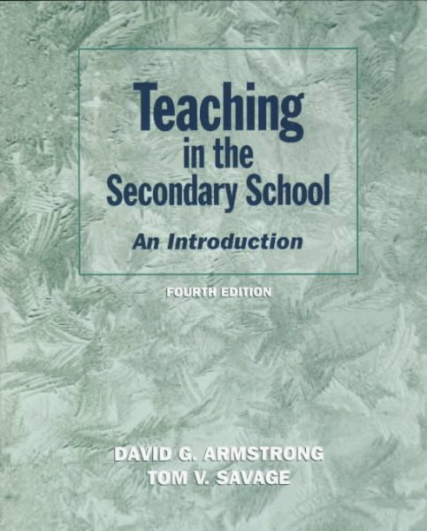 Teaching in the Secondary School: An Introduction