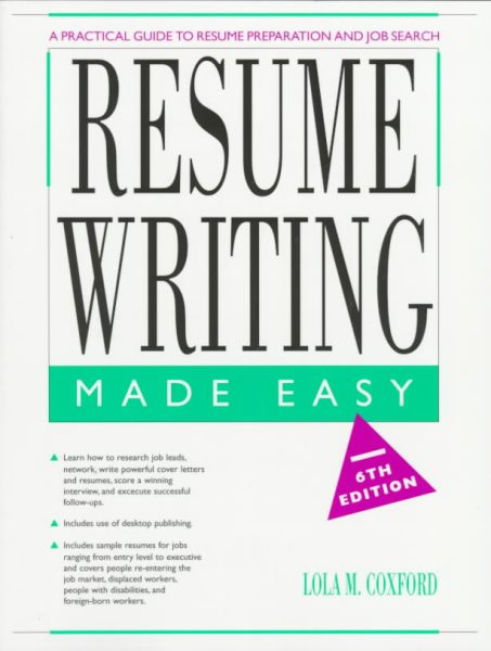 Resume Writing Made Easy (6th Edition) cover