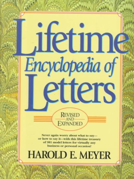 Lifetime Encyclopedia of Letters (3rd Revised and Expanded) cover
