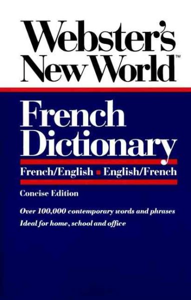 Webster's New World French Dictionary: French/English English/French cover