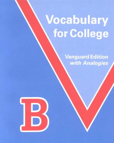 Vocabulary for College: Vanguard Edition With Analogies cover