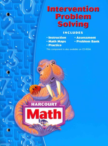 Harcourt School Publishers Math: Intervention Problem Solving Workbook Grade 3 cover