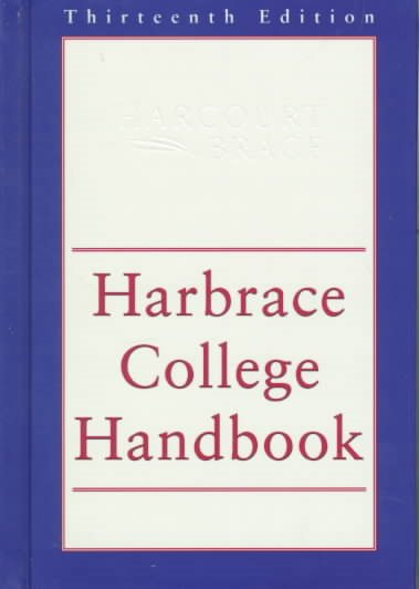 HARBRACE COLLEGE HANDBOOK,13E(NEW ORG) (13th ed)