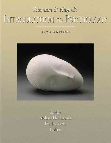 Atkinson and Hilgard's Introduction to Psychology (with Lecture Notes and InfoTrac)