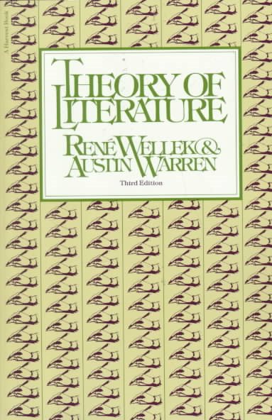 Theory Of Literature: New Revised Edition cover