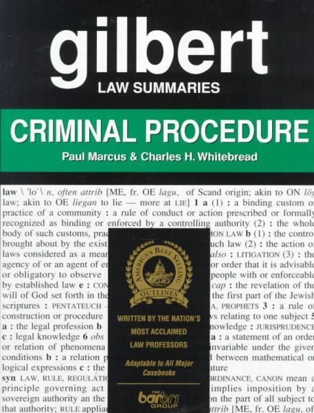 Gilbert Law Summaries: Criminal Procedure cover