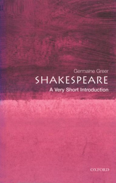 Shakespeare: A Very Short Introduction cover