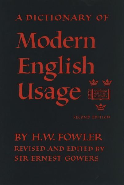 Oxford Fowler's Modern English Usage Dictionary cover