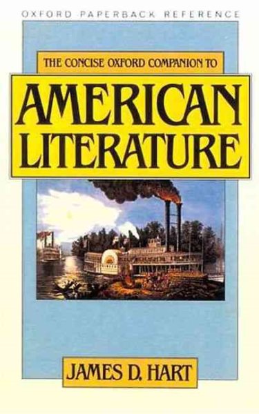 The Concise Oxford Companion to American Literature (Oxford Paperback Reference) cover