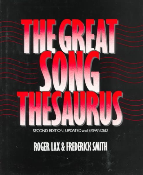 The Great Song Thesaurus cover
