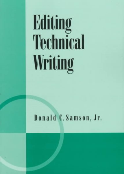 Editing Technical Writing cover