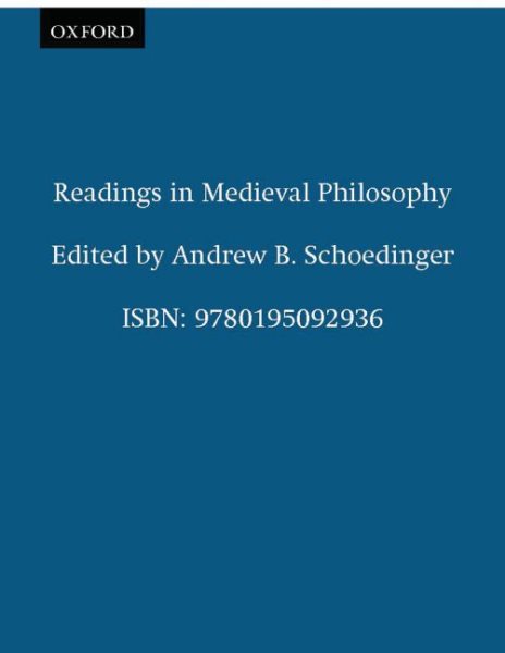 Readings in Medieval Philosophy cover