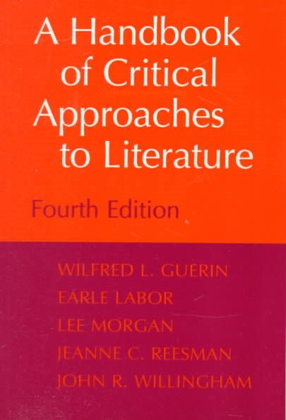 A Handbook of Critical Approaches to Literature cover