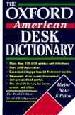 The Oxford American Desk Dictionary (Oxford Desk Reference Series) cover