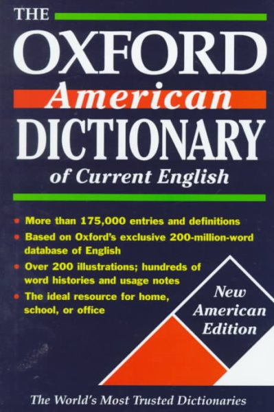 The Oxford American Dictionary of Current English (New Look for Oxford Dictionaries) cover