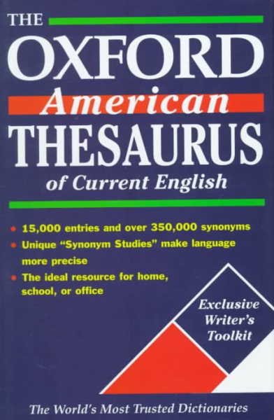 The Oxford American Thesaurus of Current English cover