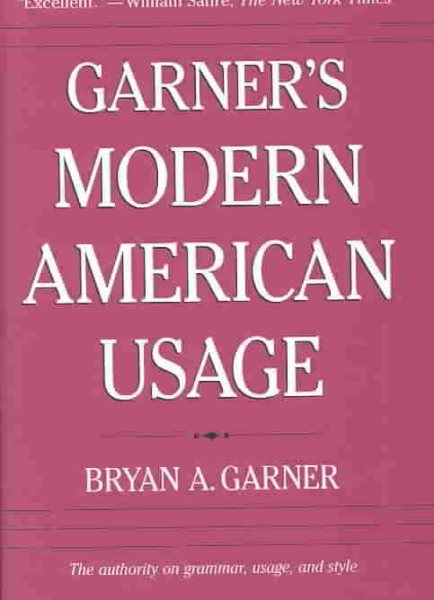Garner's Modern American Usage cover