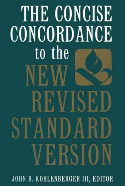 The Concise Concordance to the New Revised Standard Version cover