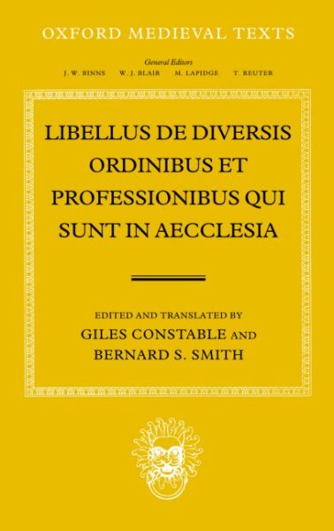 Libellus de Diversis Ordinibus et Professionibus Qui Sunt in Aecclesia (Oxford Medieval Texts) cover