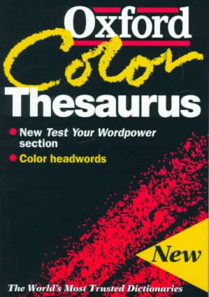 The Oxford Color Thesaurus cover