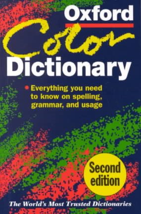The Oxford Color Dictionary cover