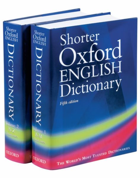 Shorter Oxford English Dictionary, Fifth Edition cover