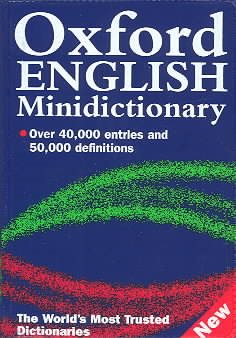 Oxford English Minidictionary cover