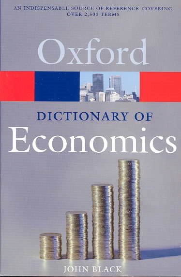 A Dictionary of Economics (Oxford Quick Reference) cover