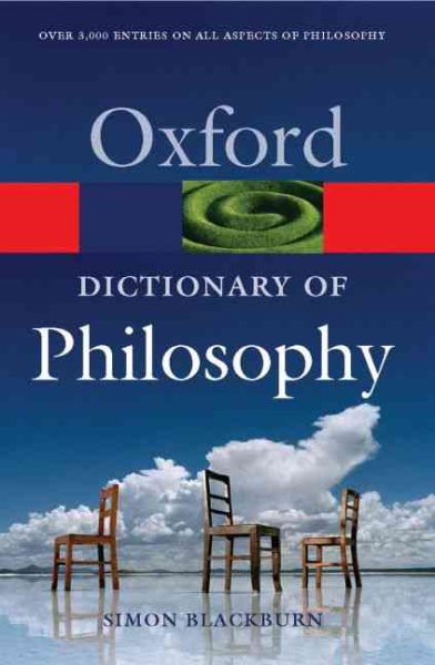 The Oxford Dictionary of Philosophy (Oxford Quick Reference) cover