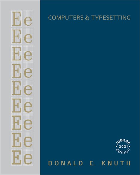 Computers & Typesetting, Volume E: Computer Modern Typefaces cover