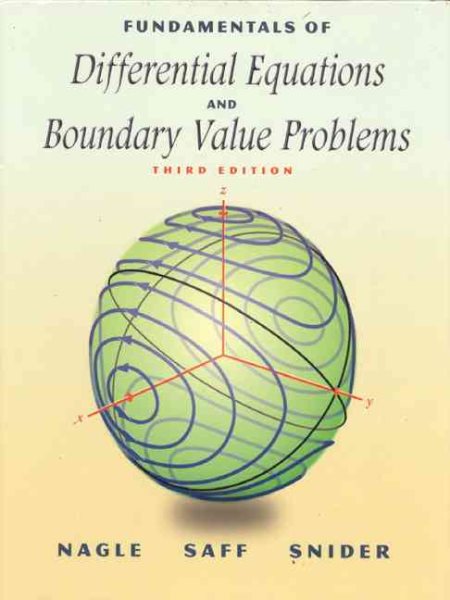Fundamentals of Differential Equations and Boundary Value Problems (3rd Edition) cover