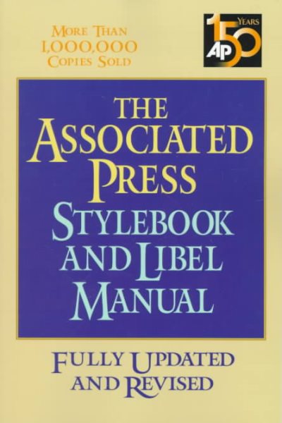 Associated Press Stylebook And Libel Manual