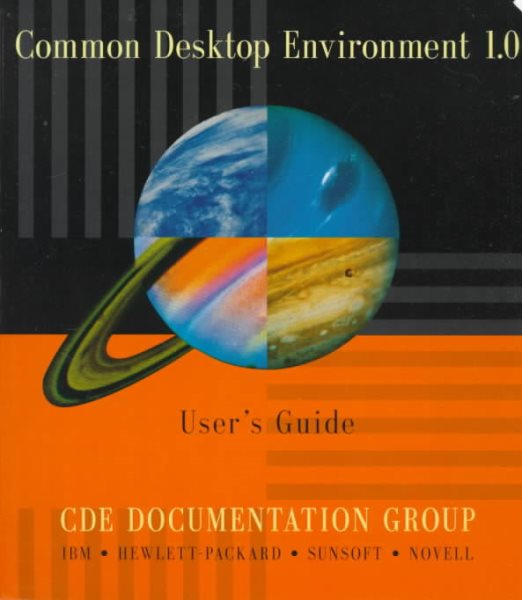 Common Desktop Environment 1.0 User's Guide