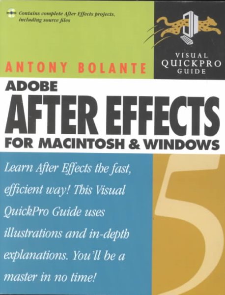 After Effects 5 for Macintosh and Windows: Visual QuickPro Guide cover