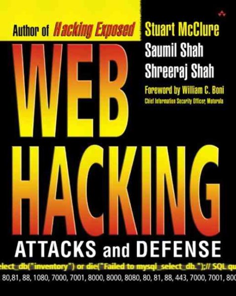 Web Hacking: Attacks and Defense cover
