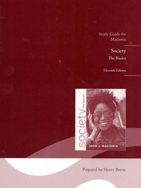 Study Guide for Sociology: The Basics cover
