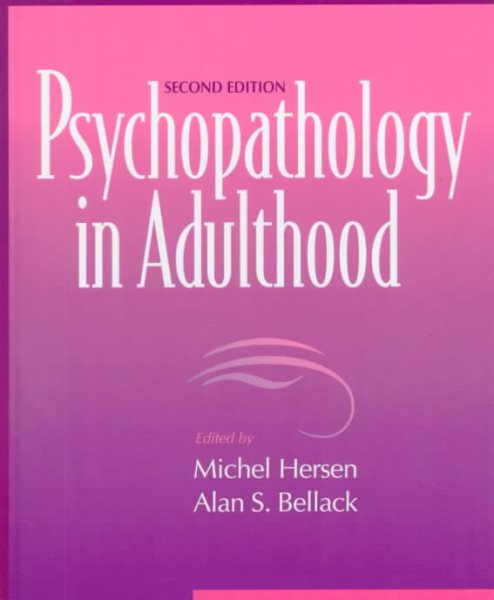 Psychopathology in Adulthood (2nd Edition) cover
