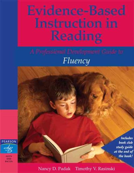 Evidence-Based Instruction in Reading: Professional Development Guide to Fluency, A cover