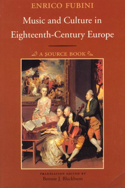 Music and Culture in Eighteenth-Century Europe: A Source Book cover